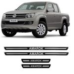 Soleira Porta Amarok Resinado Preto URA