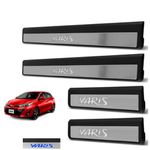 Soleira Porta Led Yaris Aço Inox Escovado e Plástico Suits