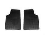 Tapete de Borracha Universal 2 Peças Dianteira Preto