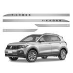 Kit Friso Lateral Slim T-Cross Prata Sargas Sean Car