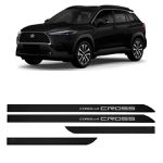 Kit Friso Lateral Corolla Cross Preto Infinito Slim Flash