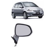 Retrovisor Fit 2003 a 2008 Elétrico sem Pintura Direito Retrovex