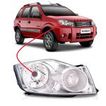 Farol Ecosport 2008 a 2012 Cromado Direito