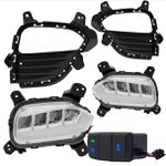 Kit Farol de Milha Creta 2017 a 2019 Full Led e Seta Suits