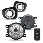 Kit Farol de Milha Auxiliar L200 Triton 2014 a 2017 Botão Modelo Original Suits
