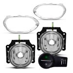 Kit Farol de Milha Toro 2016/ Moldura Cromada e Botão Modelo Original Suits