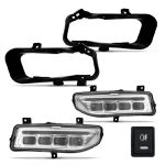 Kit Farol de Milha Kicks 2016 a 2019 Full Led DRL com Seta Suits
