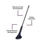 Antena Decorativa de Teto Preta Shekparts