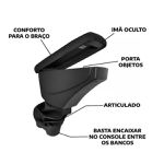 Apoio Descanso Braço Duster e Oroch 2013 a 2020 sem Costura GPI