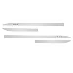 Kit Friso Lateral Slim Fit 2009 a 2021 Prata Global com Nome Cromado