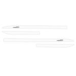 Kit Friso Lateral Slim HB20 2013/ Branco Polar com Nome Cromado