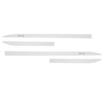 Kit Friso Lateral Slim Yaris 2018/ Branco Perolizado com Nome Cromado