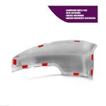 Aplique Retrovisor Ecosport 2013 a 2022 Esquerdo com Furo ShekParts