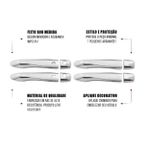 Aplique Capa Maçaneta Frontier 17/24 Kicks 16/24 Versa 21/24 com 2 Keyless ShekParts