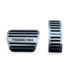 Pedaleira Tiggo 5X (Todos) Automático Aço Inox GPI