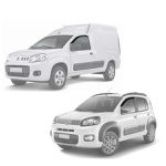 Calha de Chuva Defletor Uno Evo 11/19 Fiorino 14/25 Partner Rapid 22/24 2 Portas TG Poli