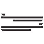 Kit Friso Lateral Gol/ Parati GIV 2005 a 2009 2 Portas Sanfris