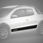 Kit Friso Lateral Saveiro Robust Cabine Dupla 2016/ Sanfris