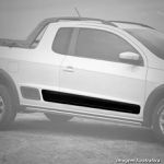 Kit Friso Lateral Saveiro Cross 2011 a 2013 Sanfris