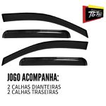 Calha de Chuva Defletor Punto 2008 a 2017 4 Portas TG Poli