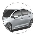 Calha de Chuva Inteiriça Slim Corolla Sedan 2020 a 2025 TG Poli