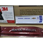 Kit Friso Lateral Montana 2023/ Vermelho Chili com Nome Cromado Original