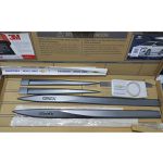 Kit Friso Lateral Onix 2020/ Cinza Satin Steel com Nome Cromado Original