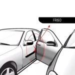 Kit Friso Lateral Slim Toro 2015/ Branco Ambiente com Nome Cromado