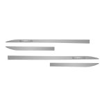 Kit Friso Lateral Slim Sandero 2011/ Prata Etoile com Nome Cromado