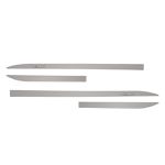 Kit Friso Lateral Slim Hilux 2005/ Prata Nevoa com Nome Cromado
