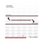 Faixa Decorativa F1000 Carijo Vermelho e Preto