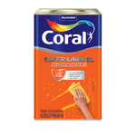 Tinta Super Lavável Acrilico Acetinado 18L Branco Neve Coral