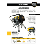 Máquina Airless X-2000i 1,4HP 220V + Brinde Um Bico FFLP 510 Stone Hammer 