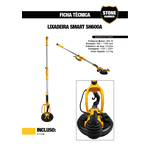 Lixadeira Paredes E Tetos Smart SH600 A S/Saco 750W Stone Hammer