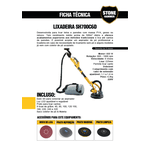 Lixadeira Paredes E Tetos 800W Sht-700c6d 220v Stone Hammer 