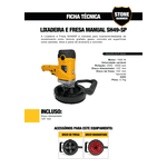 Lixadeira De Textura Concreto Reboco SH-49SP Stone Hammer 