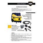 ASPIRADOR E SOPRADOR PÓ SH9000/30L 220V STONE HAMMER 