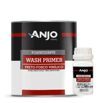  Kit Preto Fosco Vinilico + Catalisador 0,9l - Anjo