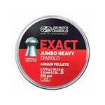 Chumbinhos JSB Exact Jumbo 5,5mm Heavy Peso médio: 1,175g / 18,13 gr lata com 250 pçs