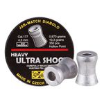 Chumbinhos JSB Ultra Shock Heavy 4,5mm Peso médio: 0,670g / 10,3 gr lata com 350 pçs