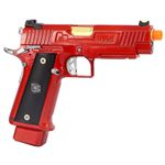 Pistola Airsoft GBB ARMORER WORKS / EMG ARMS / SALIENT ARMS GBB DS 4.3 ALUMINIUM VERMELHA SEMI-AUTO