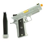 Pistola Airsoft GBB ARMORER WORKS / EMG ARMS / SALIENT ARMS GBB DS 4.3 ALUMINIUM SILVER SEMI-AUTO