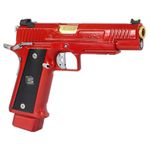 Pistola Airsoft GBB ARMORER WORKS / EMG ARMS / SALIENT ARMS GBB DS 5.1 ALUMINIUM VERMELHA SEMI-AUTO