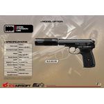 Pistola Airsoft CO2 ICS PM2 GBB BLE-002-SBR