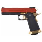 Pistola Airsoft GBB ARMORER WORKS GBB HI-CAPA FULL METAL AW-HX1104 RED / GOLD