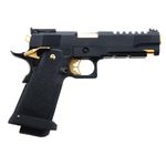 Pistola Airsoft GBB ARMORER WORKS HI-CAPA 5.1 SINGLE BARREL AW-HX2701 BLACK / GOLD