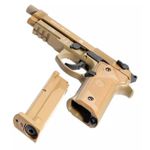 Combo Umarex Airgun Beretta M9A3 TAN Blowback + Esferas 4,5mm + Óleo + Case