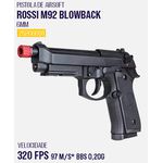 Pistola Airsoft GBB ROSSI M92 FULL METAL MOD. BERETTA