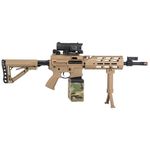 Rifle Elétrico Airsoft G&G CM16 LMG STEALTH DESERT