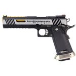 Pistola Airsoft GBB WE HI-CAPA 6" IREX FULL-AUTO BLACK / SILVER / GOLD MARKINGS